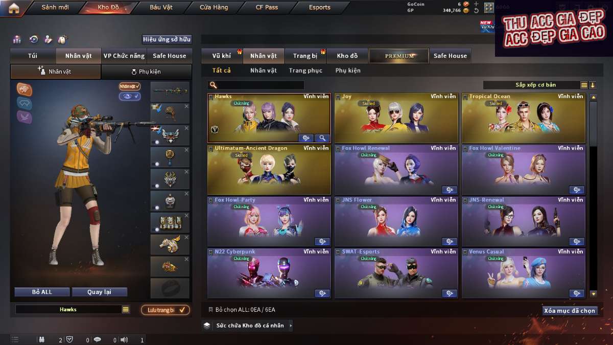 shop acc cf uy tin gia re